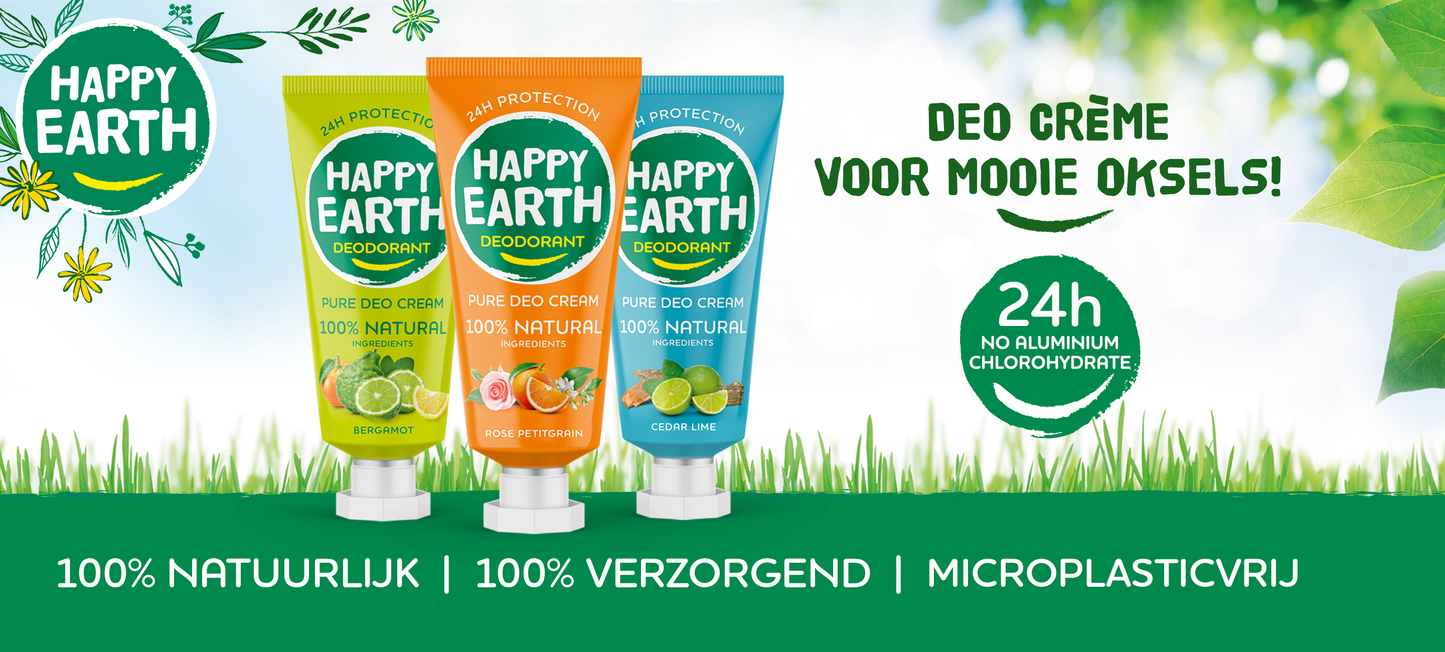 NIEUW: 100% Natuurlijke Deodorant Crème! - Happy Earth