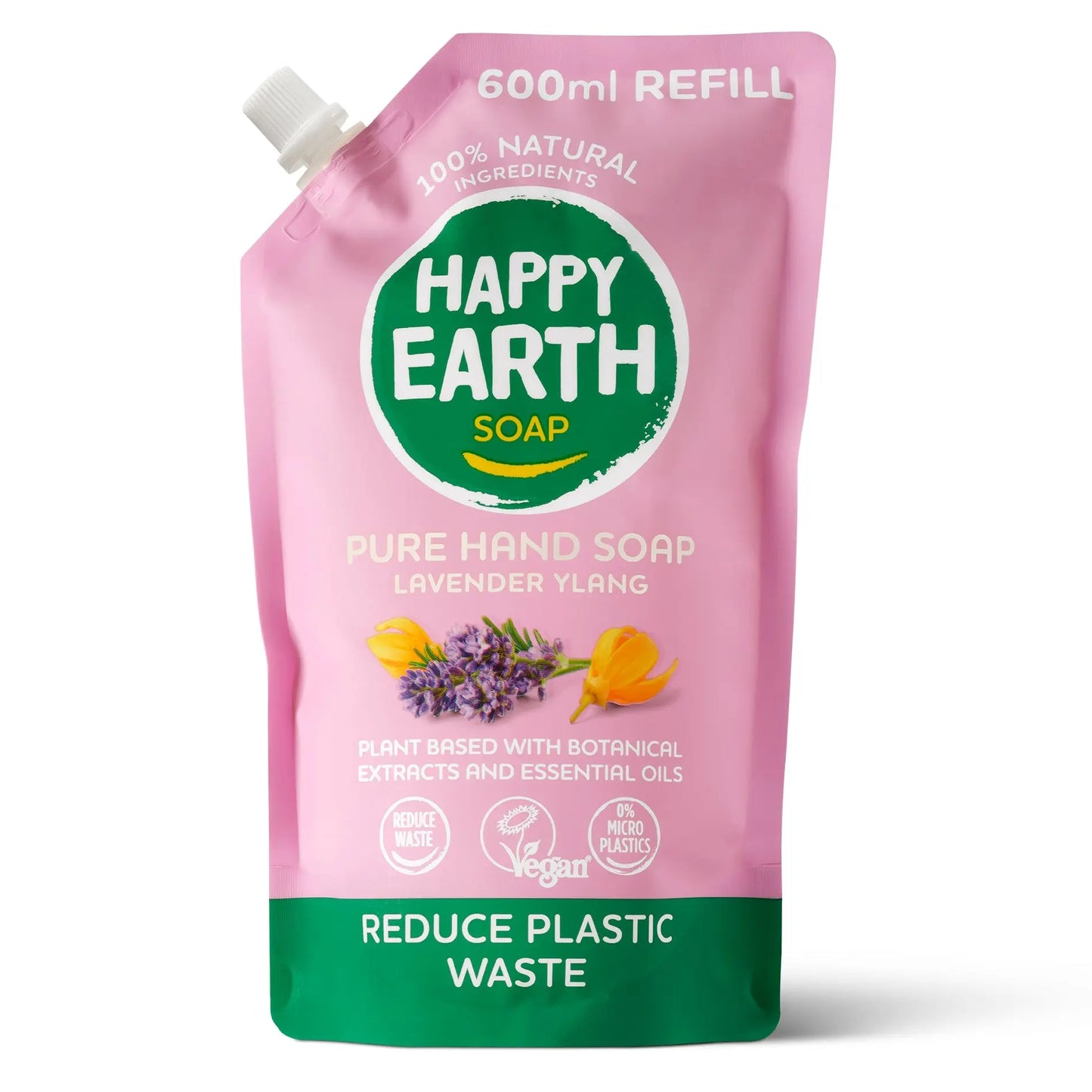 Handzeep Navulverpakking Lavender Ylang Happy Earth