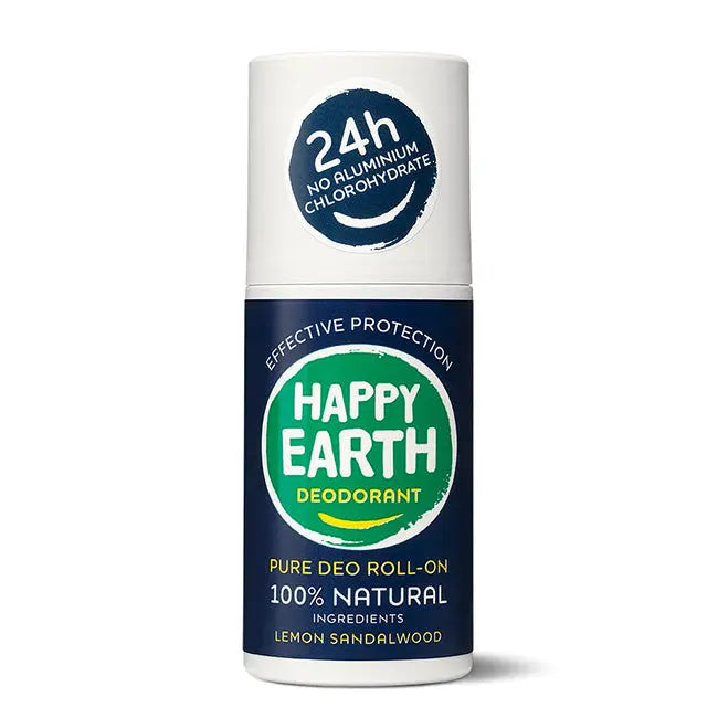 Natuurlijke Deodorant Roller Lemon Sandalwood Happy Earth