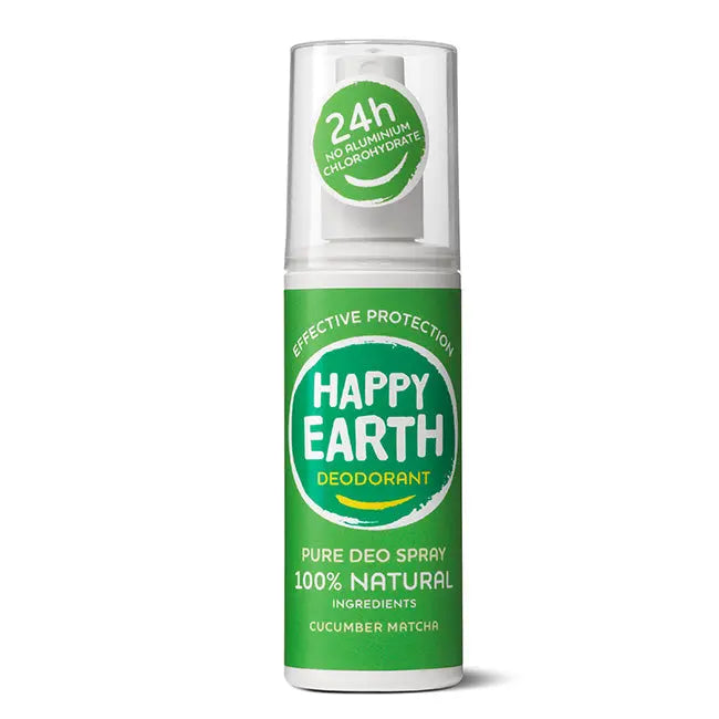 Natuurlijke Deodorant Spray Cucumber Matcha Happy Earth