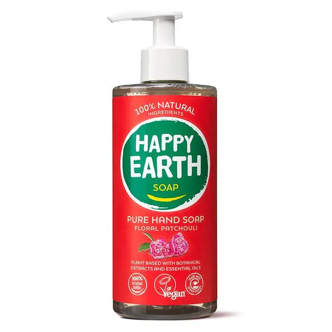 Natuurlijke Handzeep Floral Patchouli Happy Earth