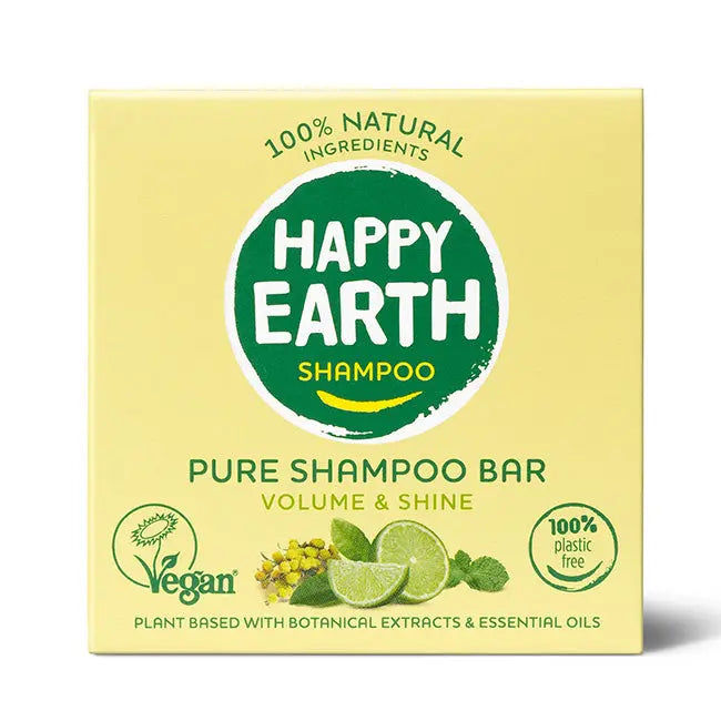 Plasticvrije Shampoo Bar Volume & Shine Happy Earth