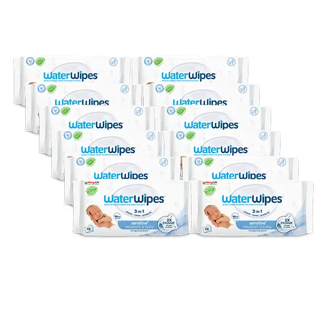 WaterWipes Babydoekjes 12x48 stuks - 576 doekjes Happy Earth