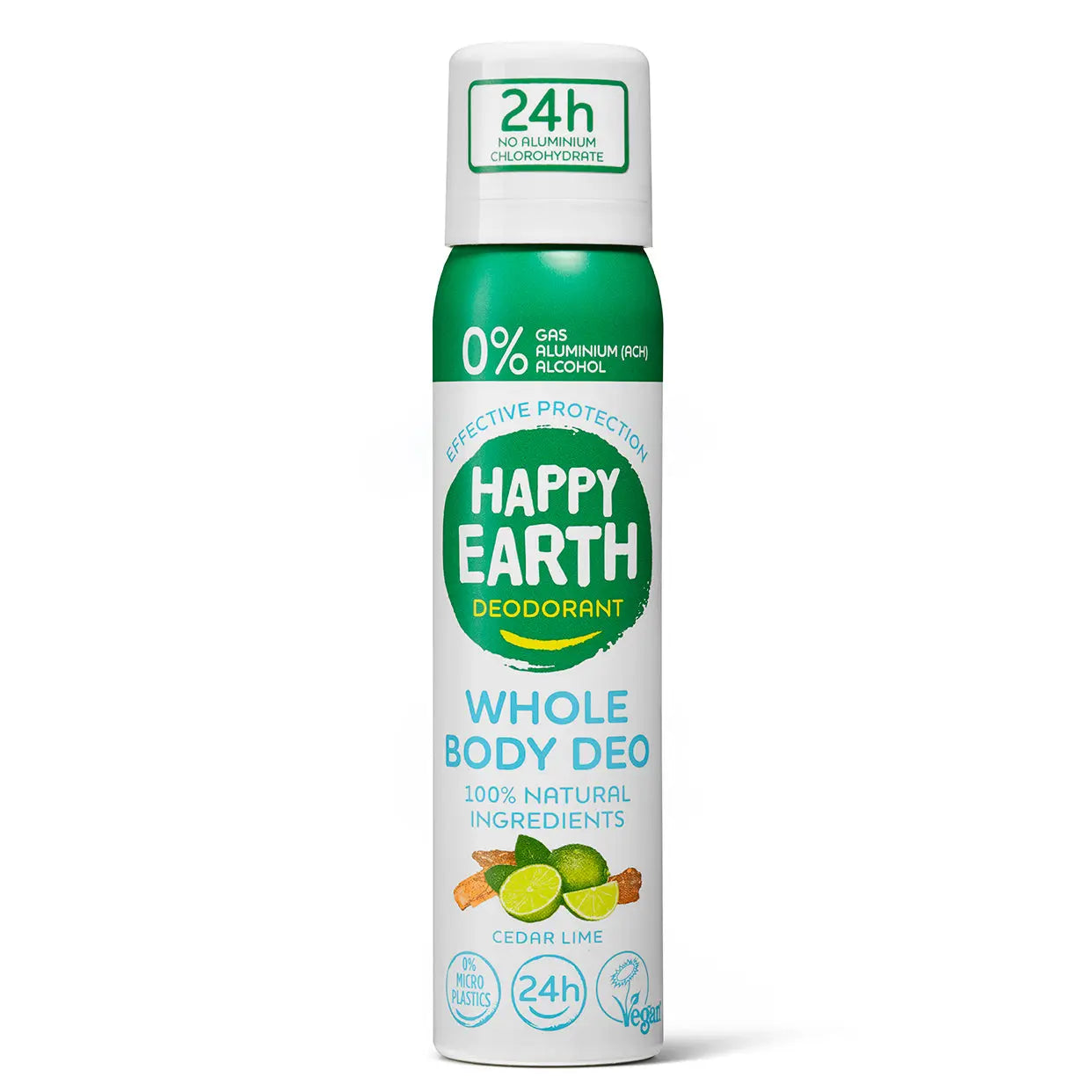 Whole Body Deo Spray Cedar Lime Happy Earth